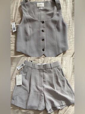 Aritzia Wilfred crepette ashen set size 0